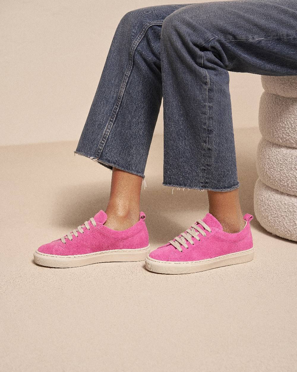 Manebí Suede Sneakers - Hamptons Bold Pink Rilascio limitato