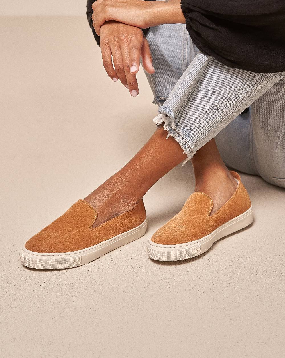 Manebí Suede Slip-On - Hamptons Cuero Promozione temporanea