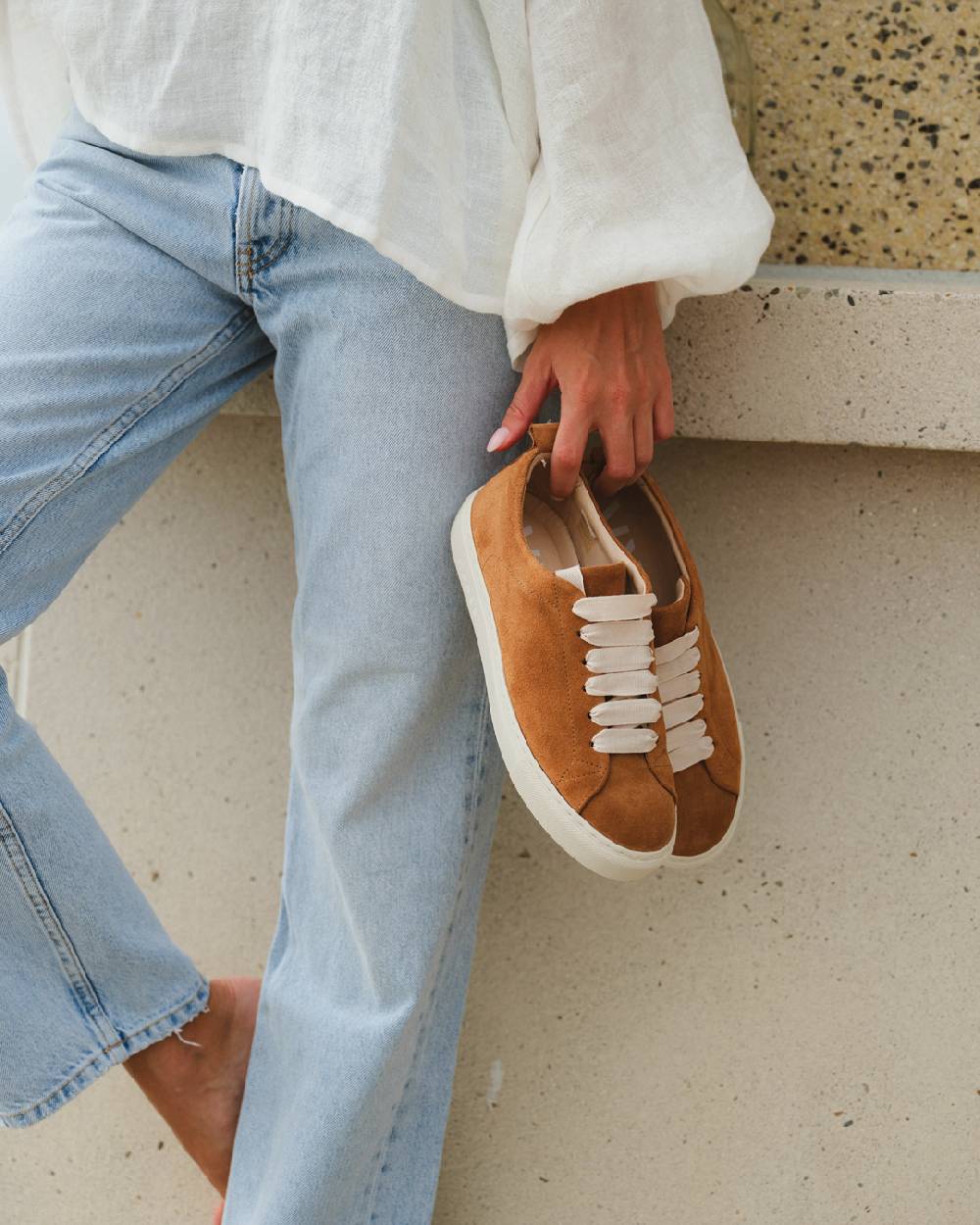 Manebí Suede Sneakers - Hamptons Cuero Fino al 50% di sconto
