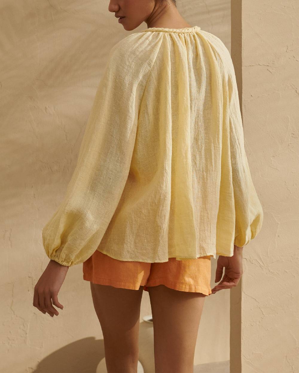 Manebí Linen Gauze Mykonos Shirt - Inca Cream Duty-free