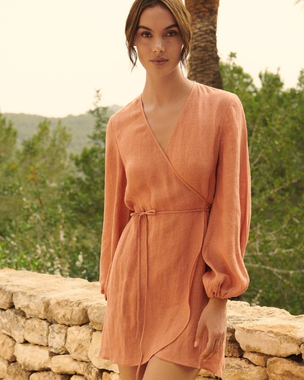 Manebí Linen Gauze Caracas Dress - Sunbaked Novità