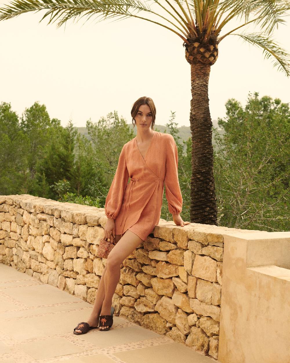 Manebí Linen Gauze Caracas Dress - Sunbaked Novità
