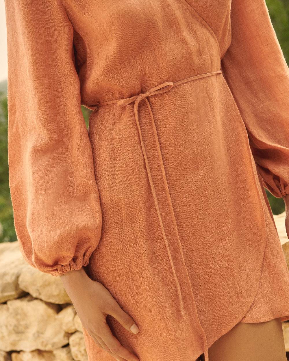 Manebí Linen Gauze Caracas Dress - Sunbaked Novità