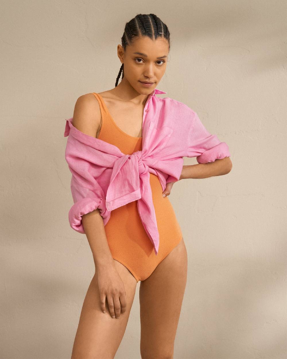 Manebí One Piece - Soft Touch Sunset Orange Vendita calda