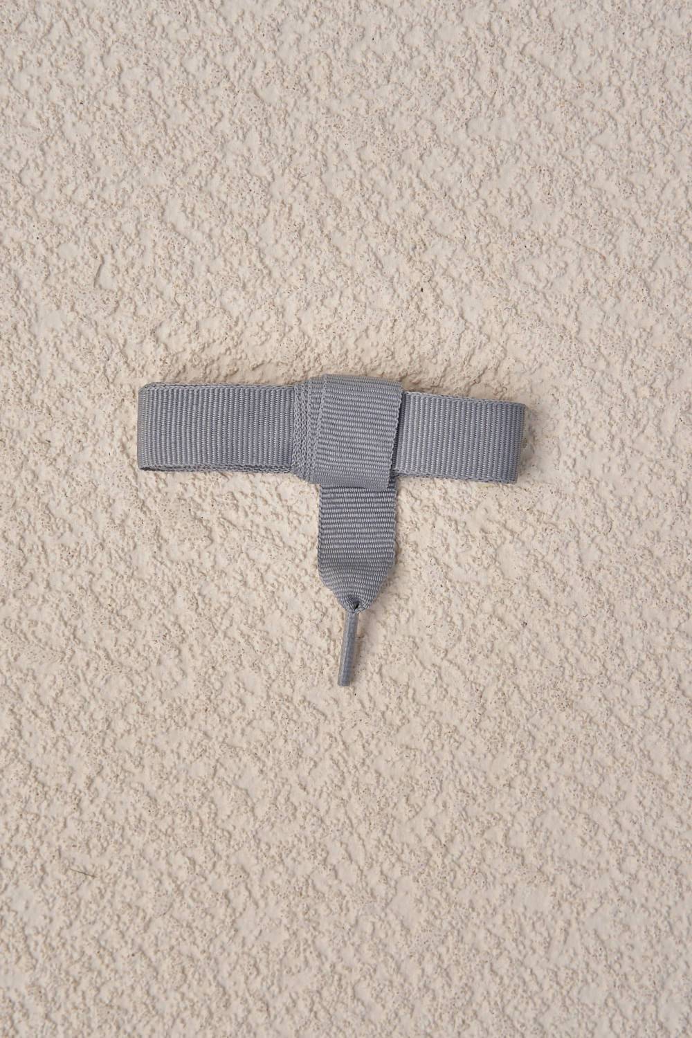 Manebí Cotton Shoelaces - Grosgrain Grey Ultimi tre giorni