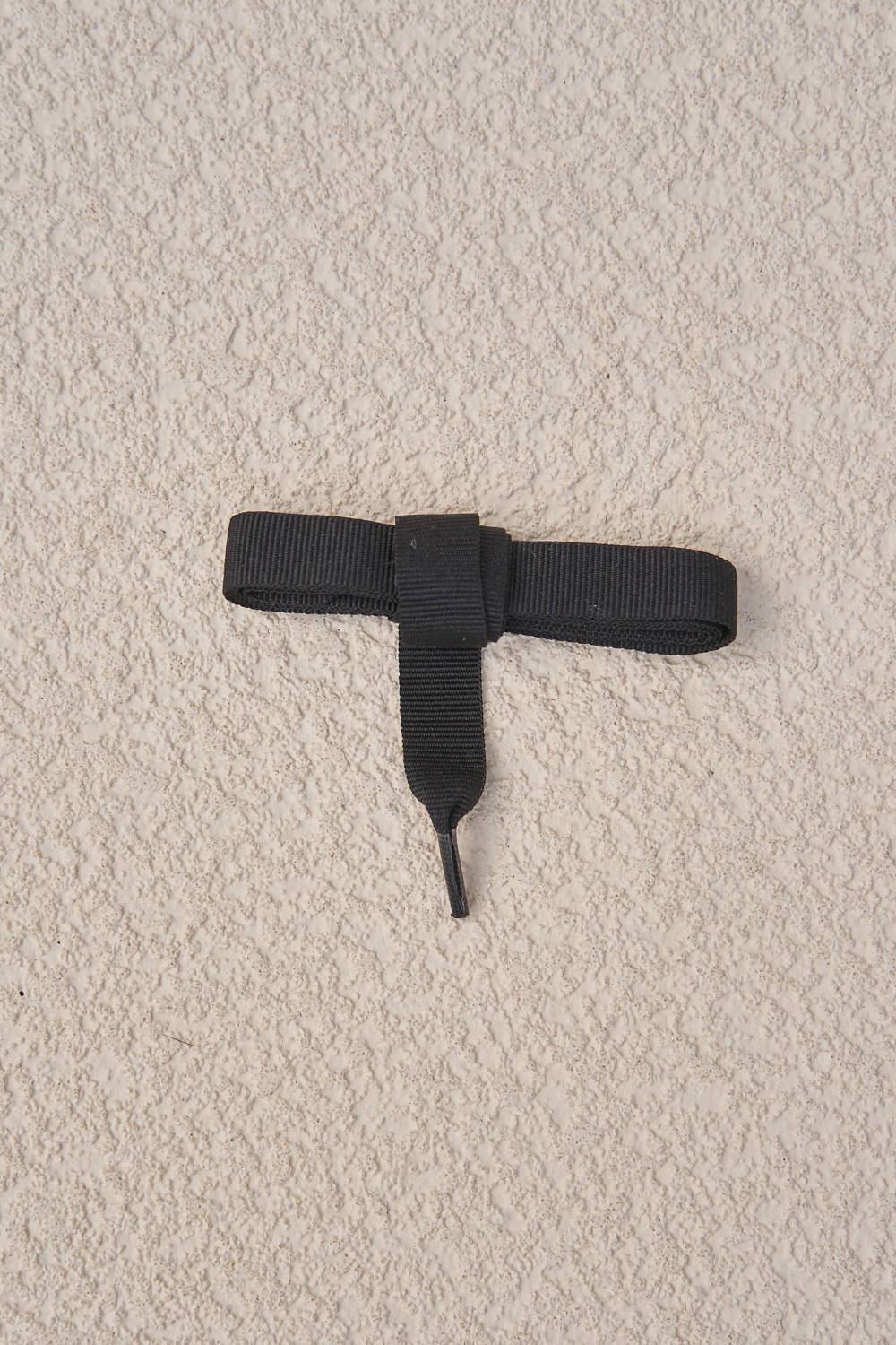 Manebí Cotton Shoelaces - Grosgrain Black
