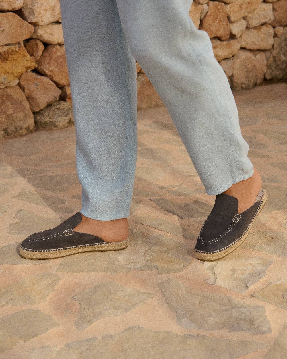Manebí Mocassini Sabot Traveler - Hamptons - Carbon Grey Spedizione Gratuita