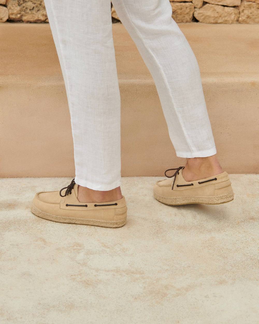 Manebí Scarpe da barca - Hamptons - Champagne Beige Negozi Online