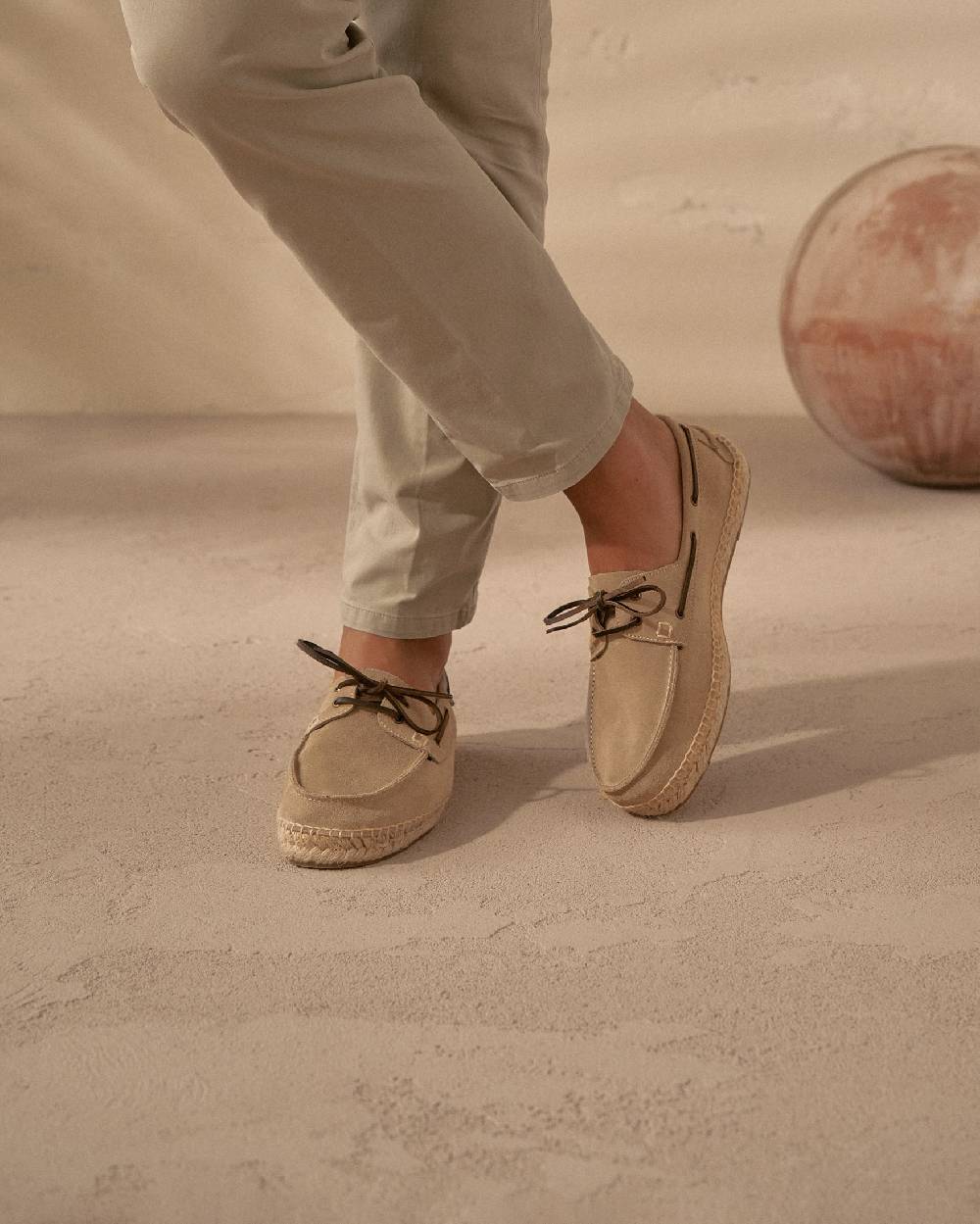 Manebí Scarpe da barca - Hamptons - Vintage Taupe Acquista Ora