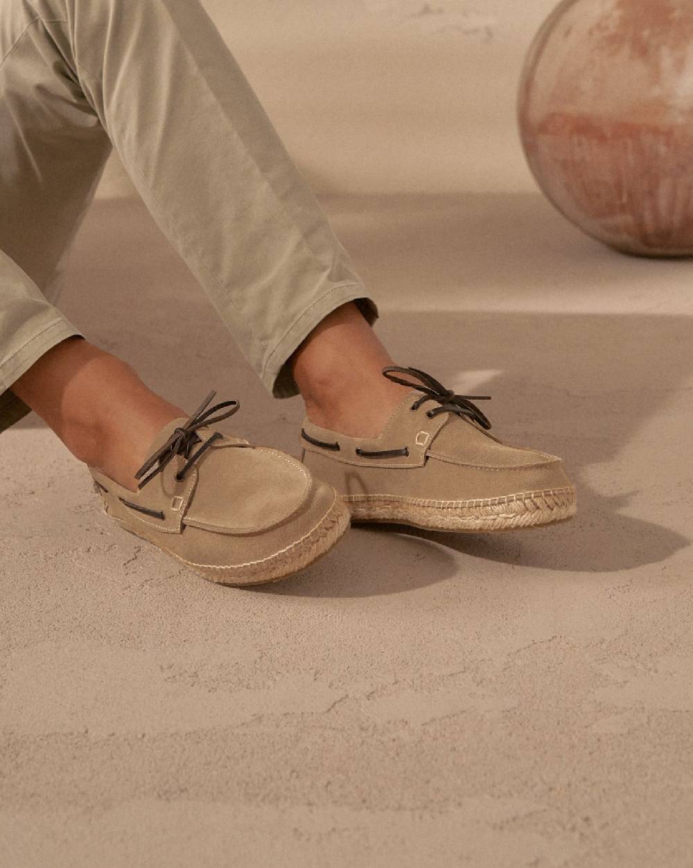Manebí Scarpe da barca - Hamptons - Vintage Taupe Acquista Ora