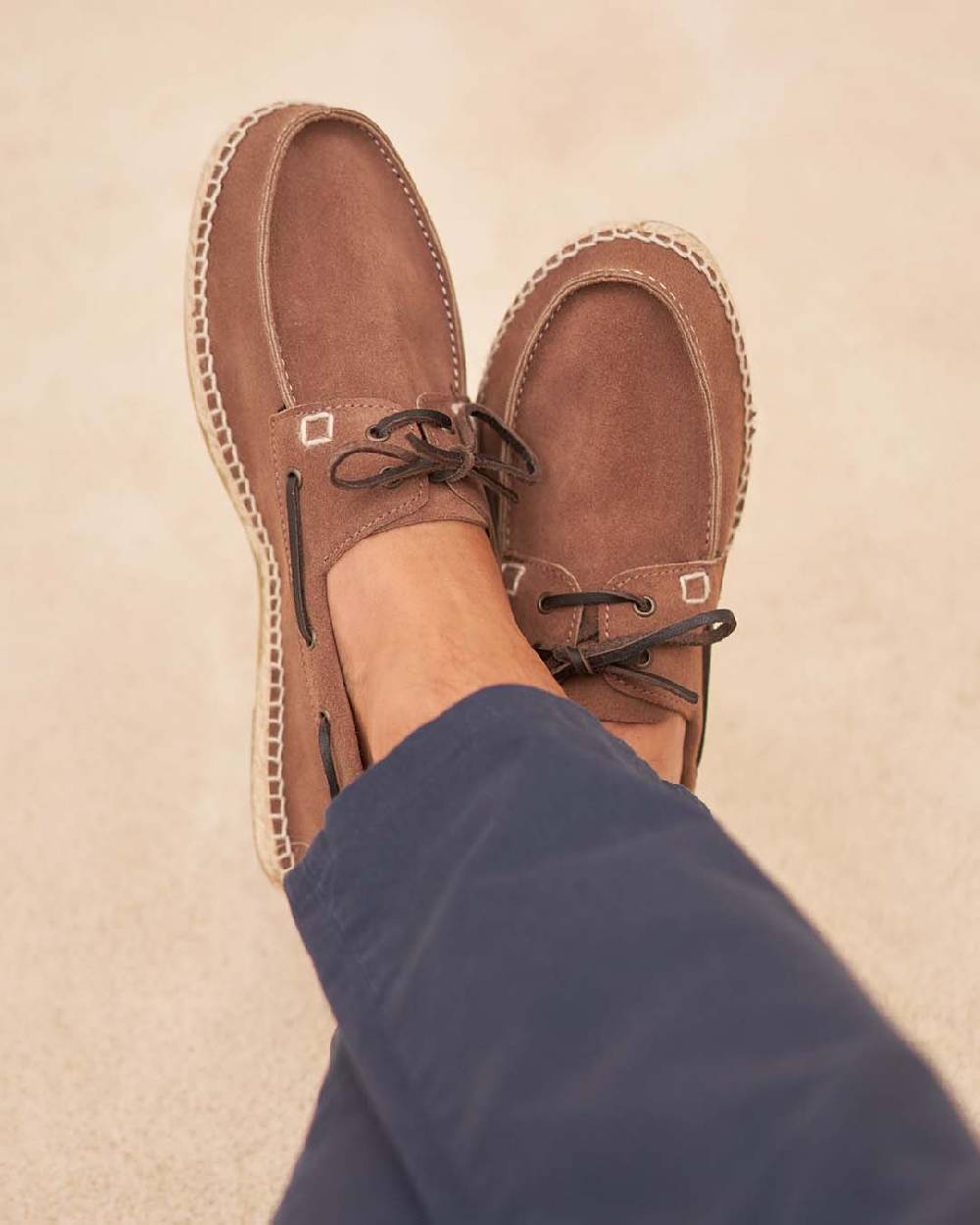 Manebí Scarpe da barca - Hamptons - Moka Consegna Veloce