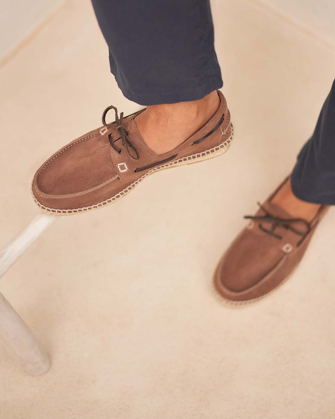 Manebí Scarpe da barca - Hamptons - Moka Consegna Veloce