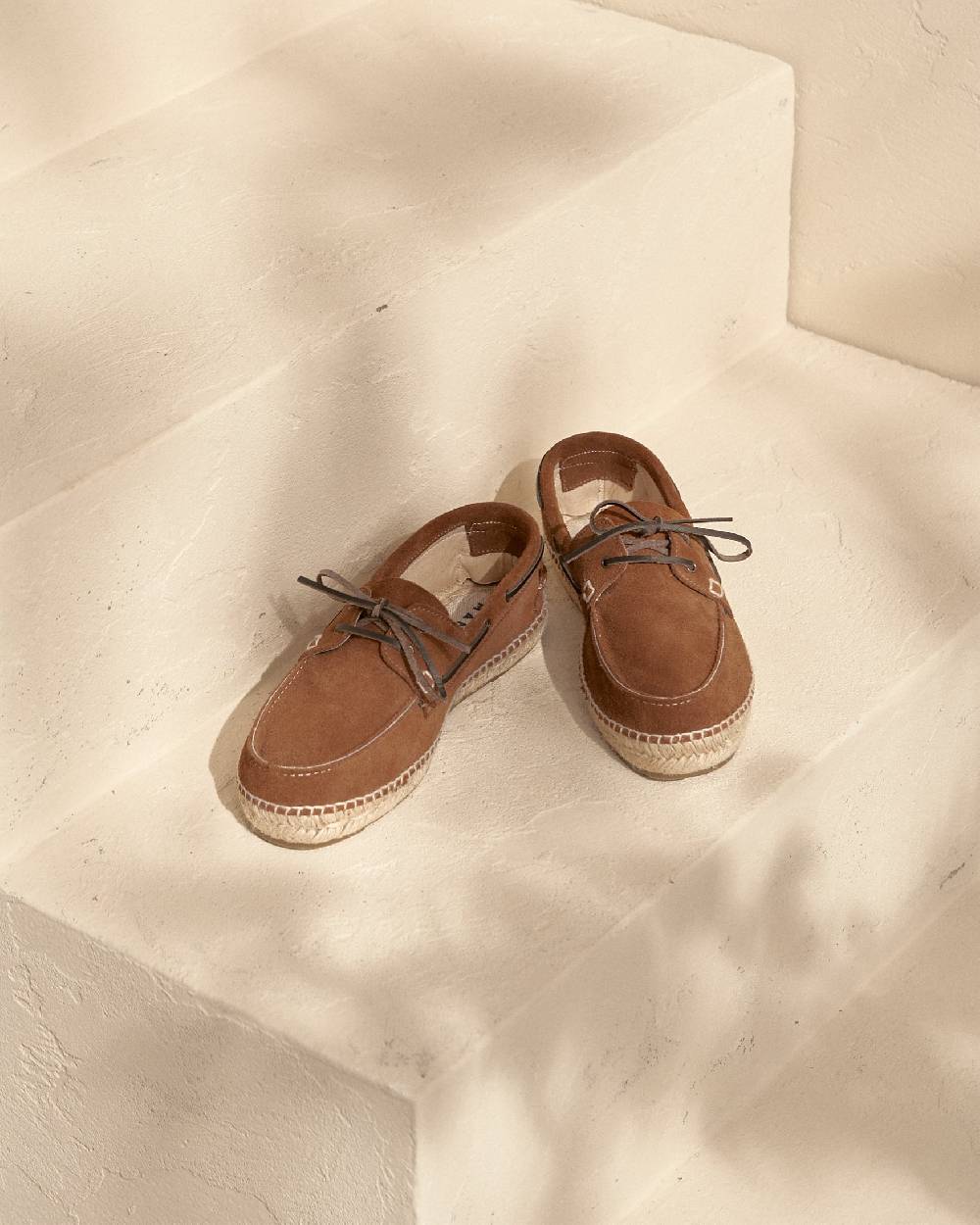 Manebí Suede Boat-Shoes Espadrilles - Hamptons Brown Sugar Promozione Limitata