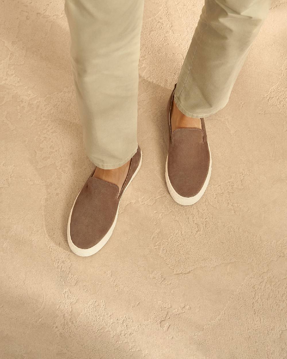 Manebí Slip-On in pelle scamosciata - Hamptons - Moka Offerte