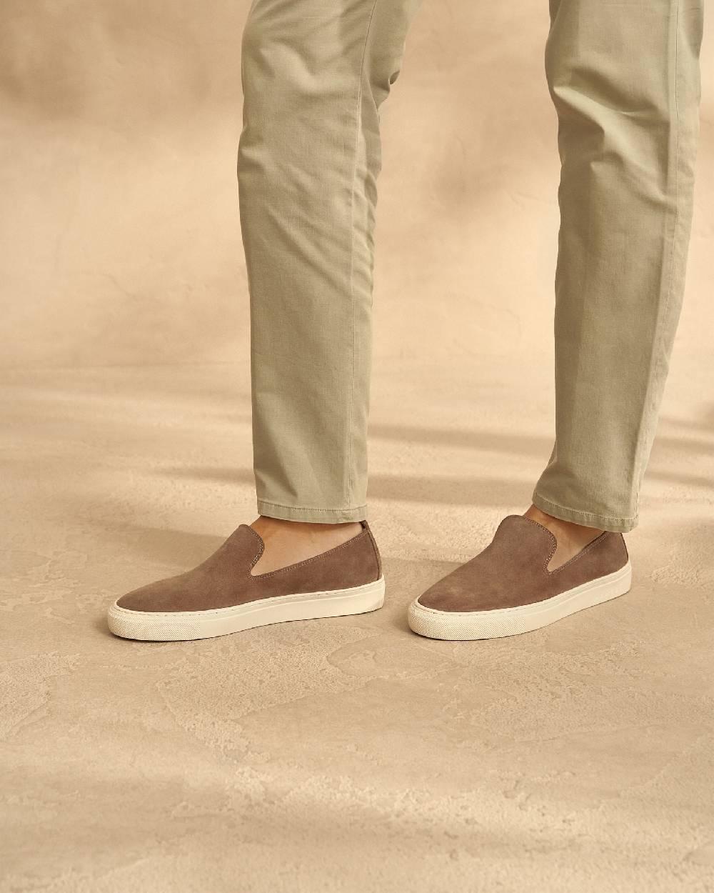 Manebí Slip-On in pelle scamosciata - Hamptons - Moka Offerte