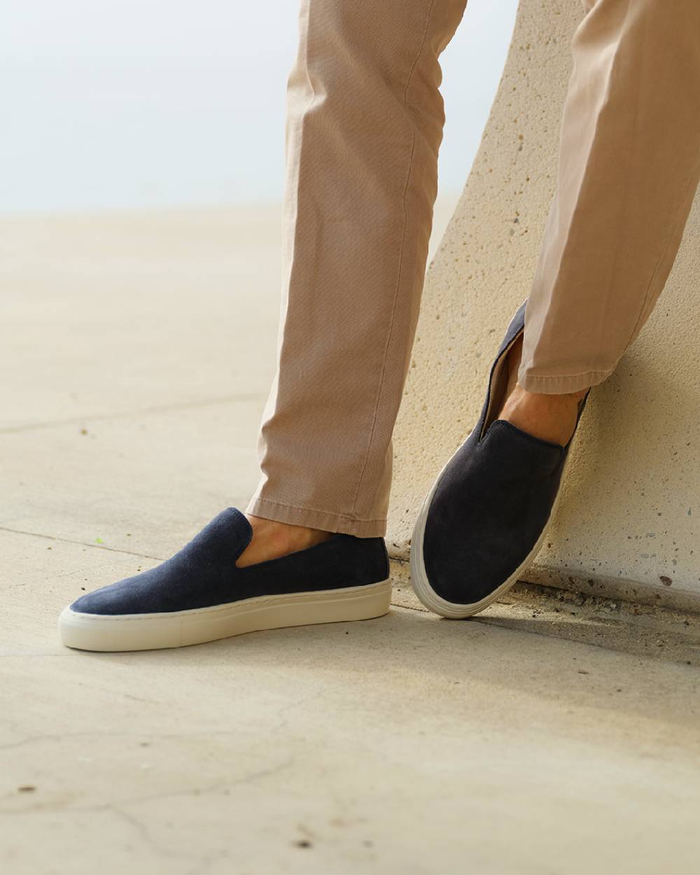 Manebí Slip-On in pelle scamosciata - Hamptons - Patriot Blu Vendite Flash