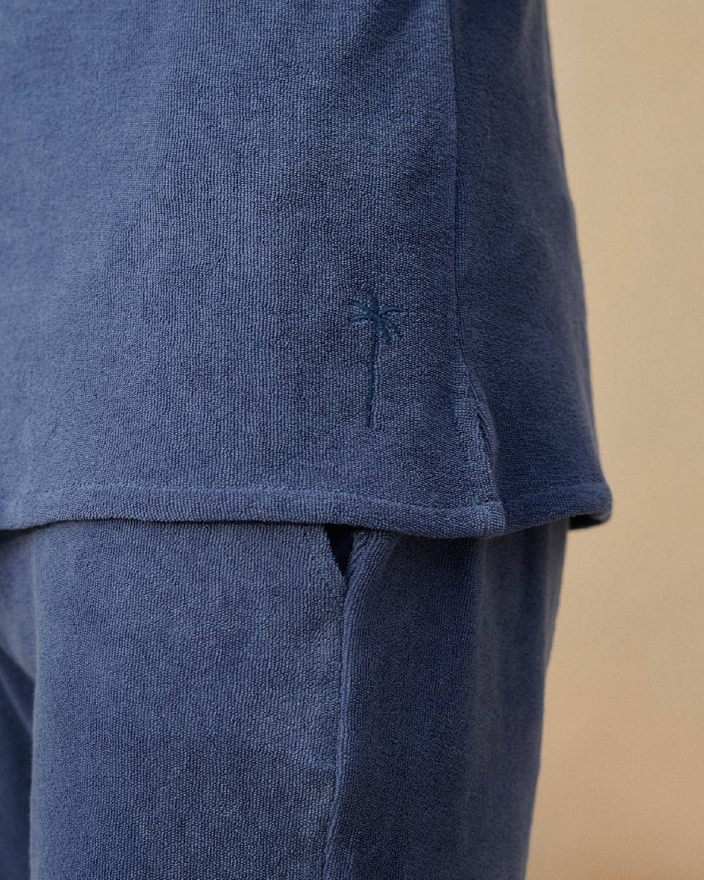 Manebí Organic Terry Cotton|Luigi Shirt - Short Sleeves Night Shadow Blue Black Friday