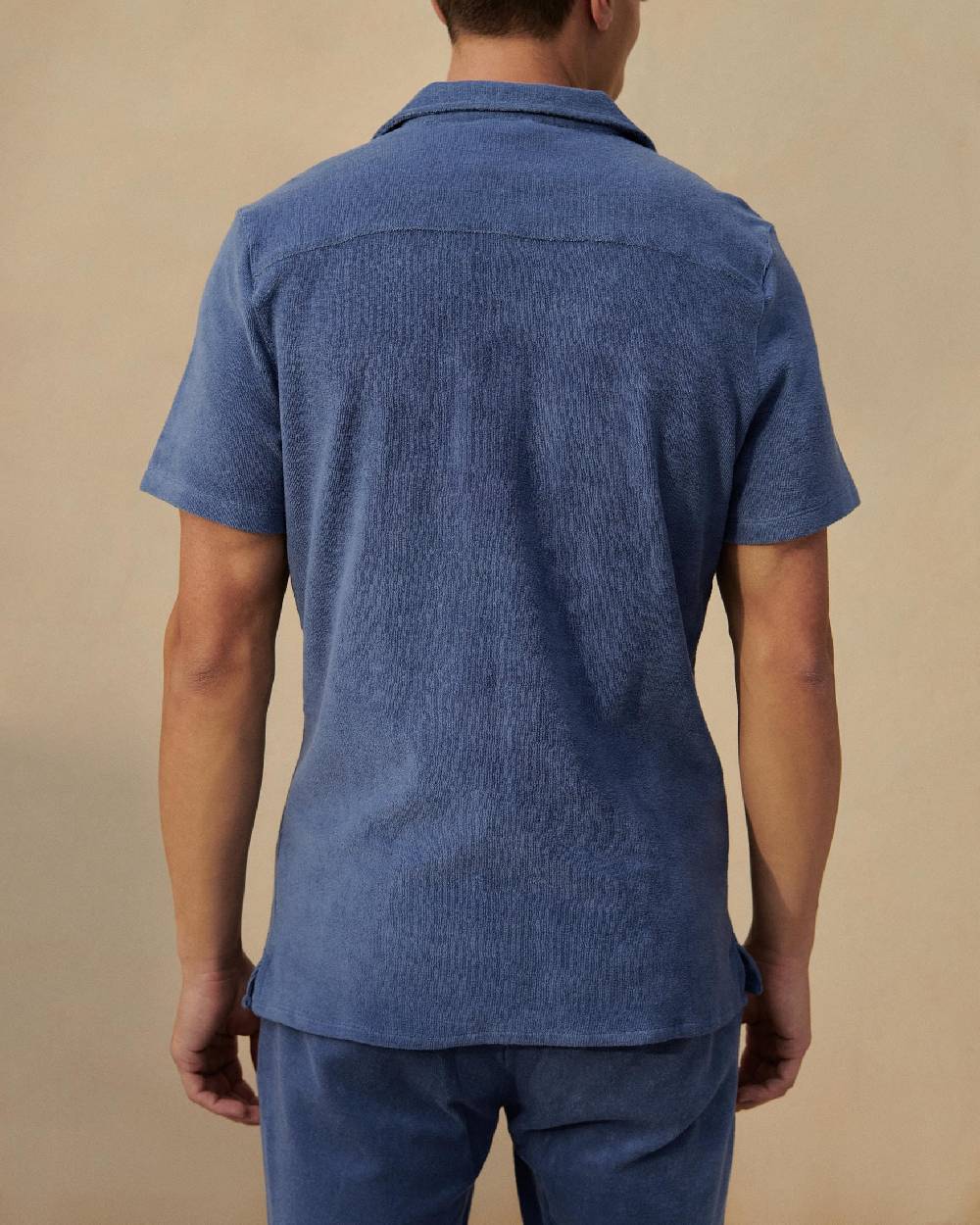 Manebí Organic Terry Cotton|Luigi Shirt - Short Sleeves Night Shadow Blue Black Friday