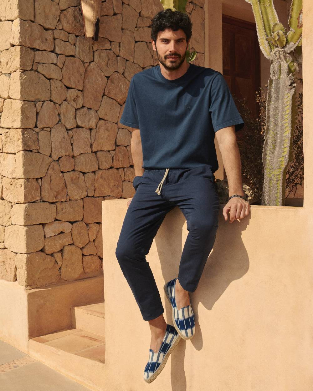 Manebí Stonewashed Cotton| Venice Trousers - Night Blue Offerta Pasqua
