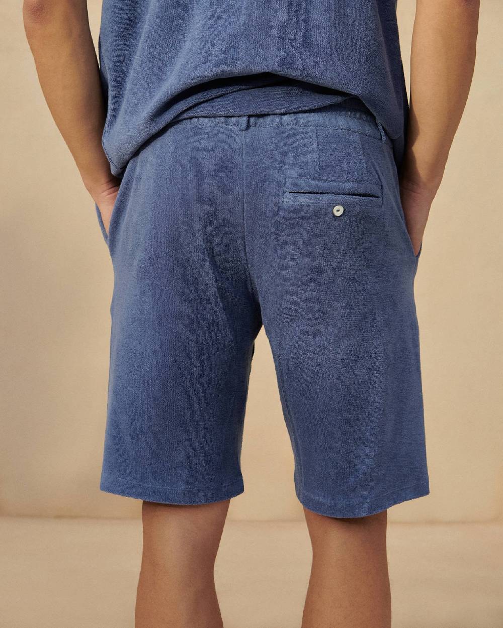 Manebí Organic Terry Cotton Vincenzo Shorts - Navy Offerta Anniversario