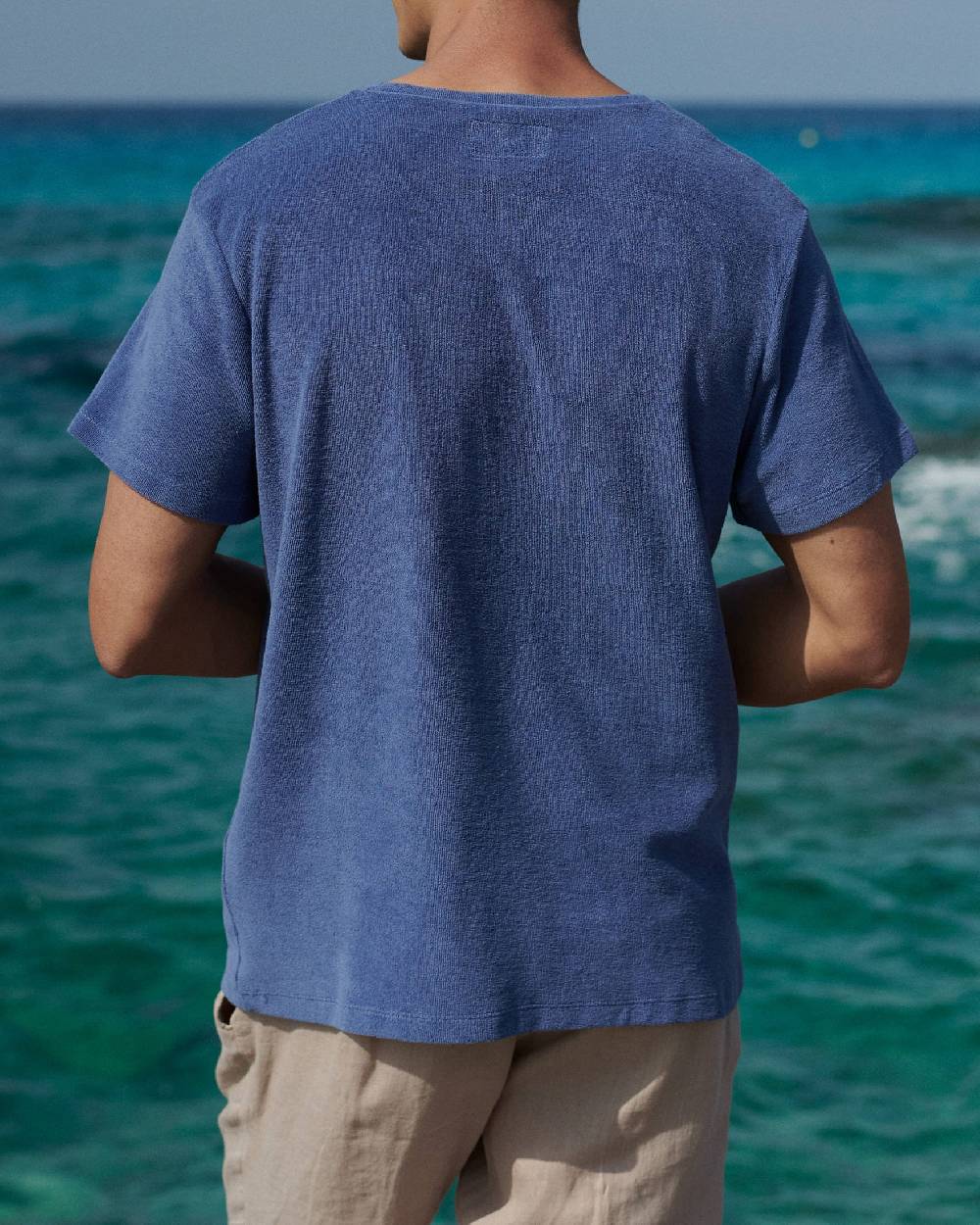 Manebí Organic Cotton|Emilio T-shirt - Round-necked Night Shadow Blue OLD Latest fashion