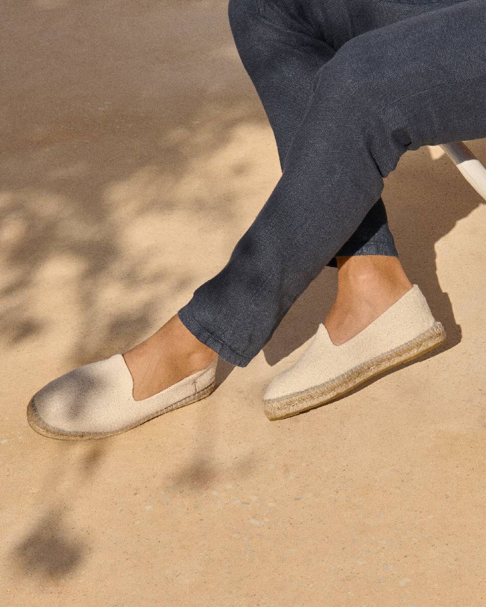Manebí Coarse Woven Canvas Espadrilles - Yucatán Natural Qualità