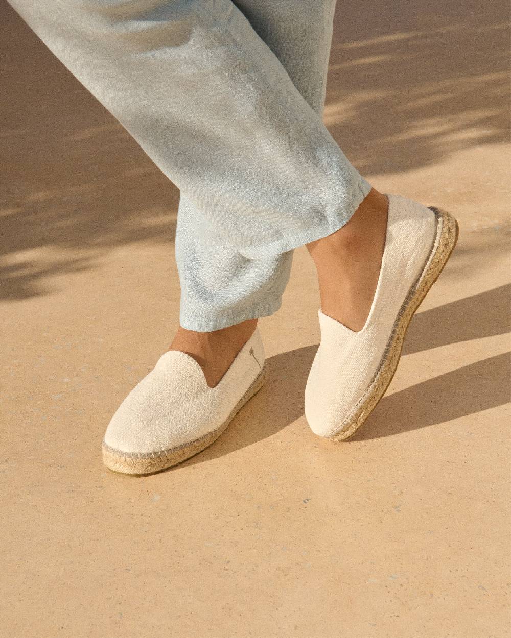 Manebí Organic Hemp Espadrilles - La Havana White Qualità Garantita