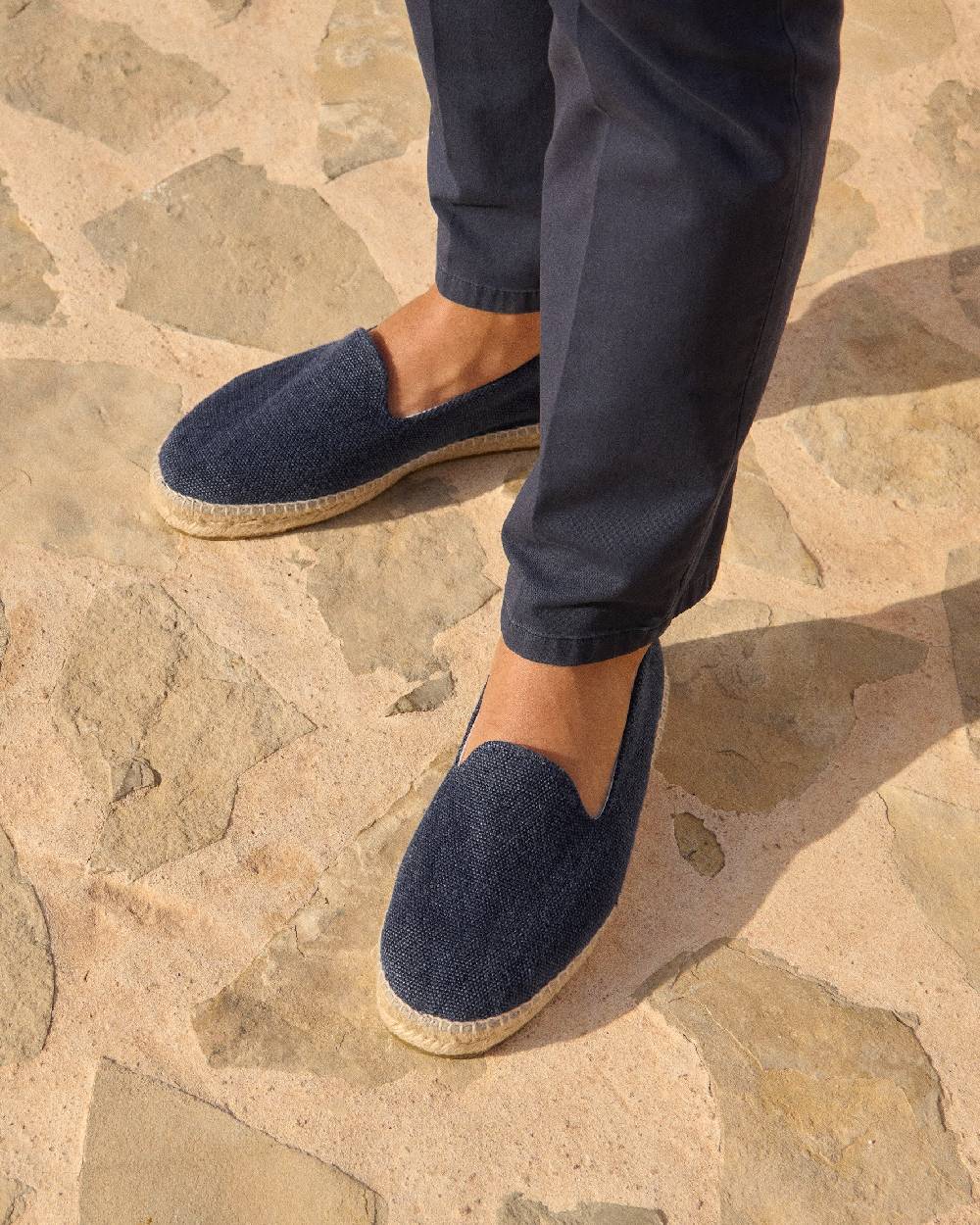Manebí Organic Hemp Espadrilles - La Havana Navy Negozi Online