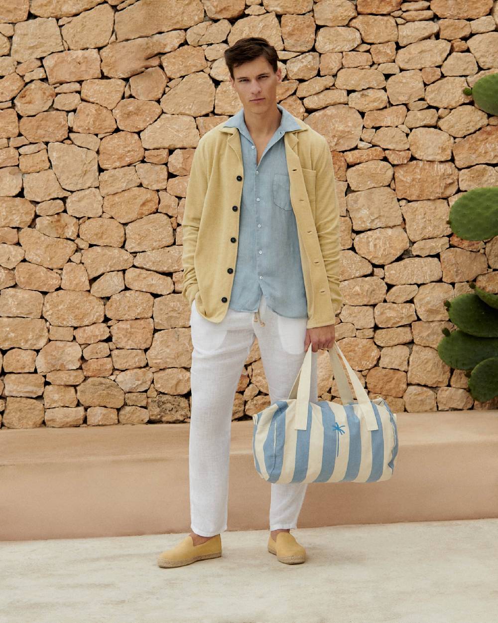 Manebí Organic Terry Cotton|Nicolo Shirt - Long Sleeves Sand Promozione Limitata