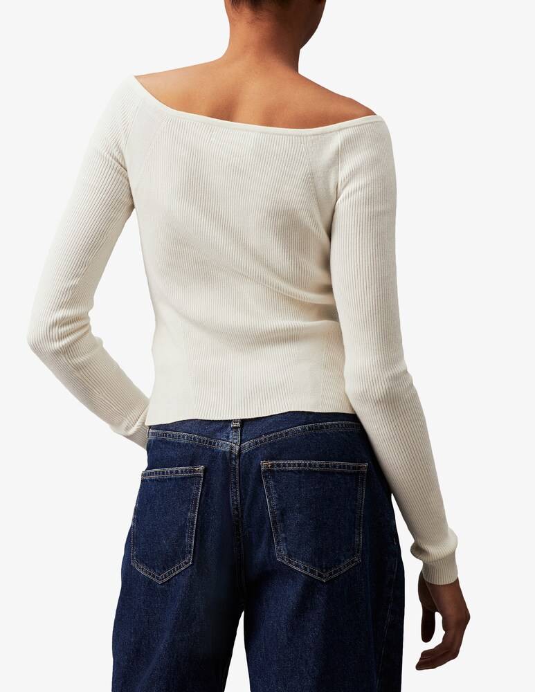 Calvin Klein Jeans Cardigan in misto cotone Nuovo