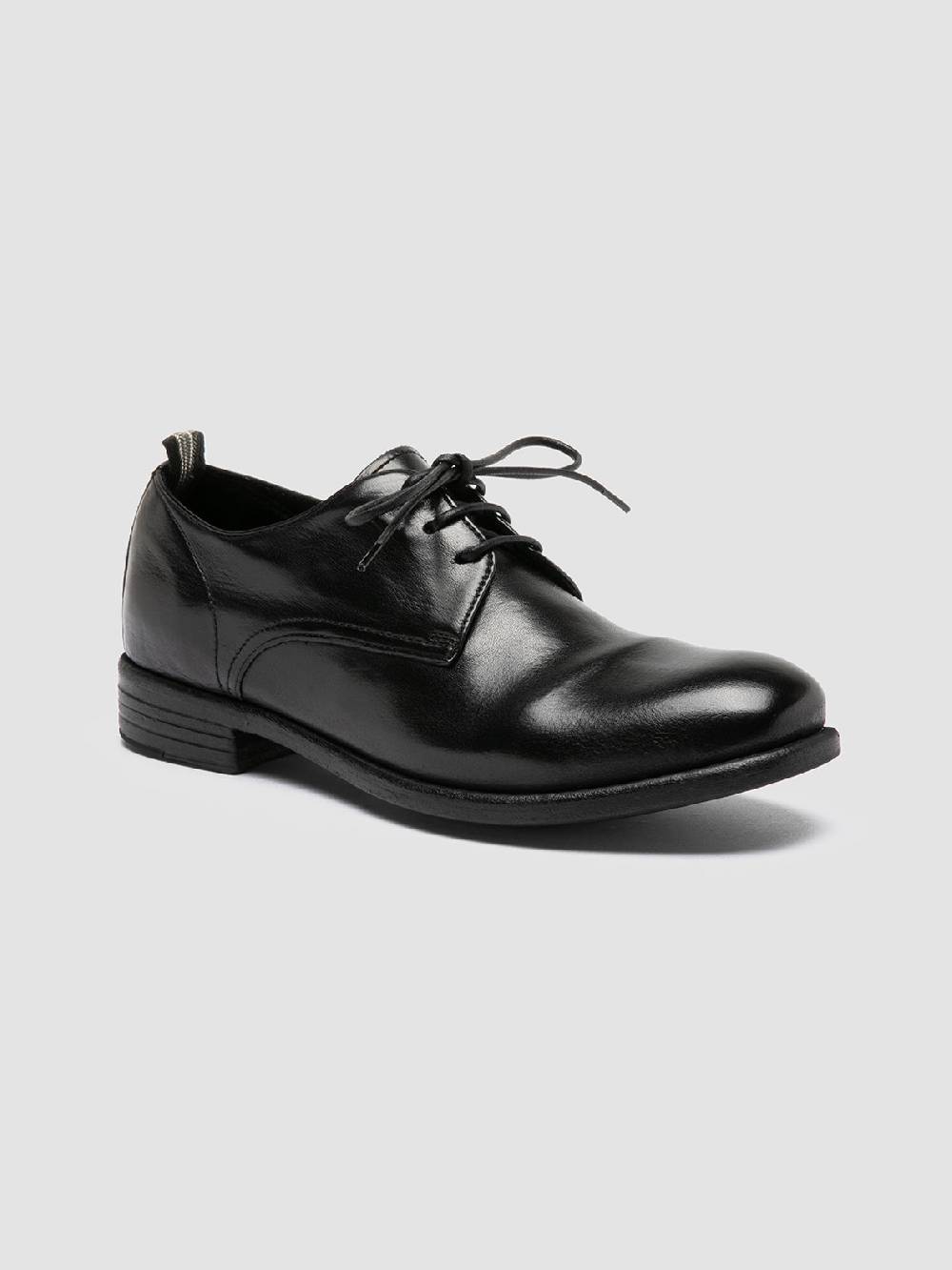 ﻿Officine Creative CALIXTE 064 Scarpe Derby in Pelle Nera Limitato a 3 giorni
