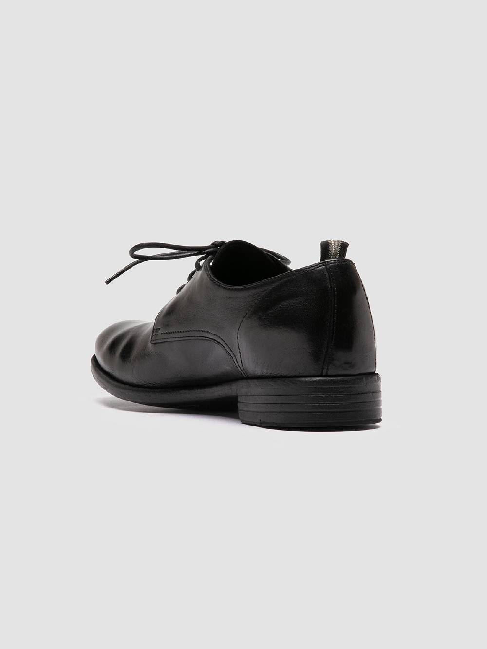 ﻿Officine Creative CALIXTE 064 Scarpe Derby in Pelle Nera Limitato a 3 giorni