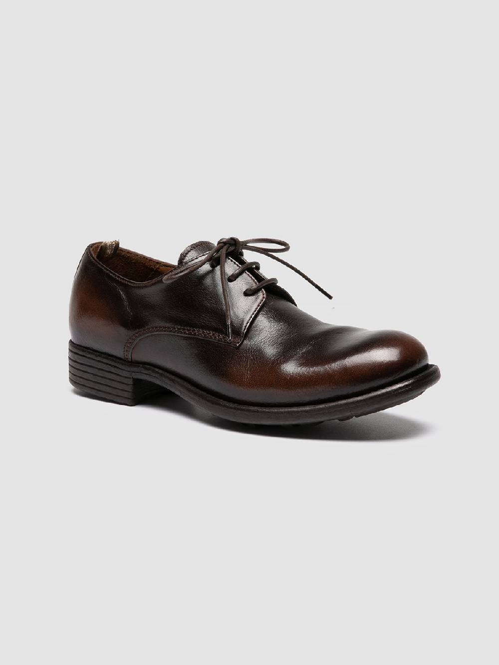 Officine Creative CALIXTE 068 Derby in Pelle Marrone Vendita Calda
