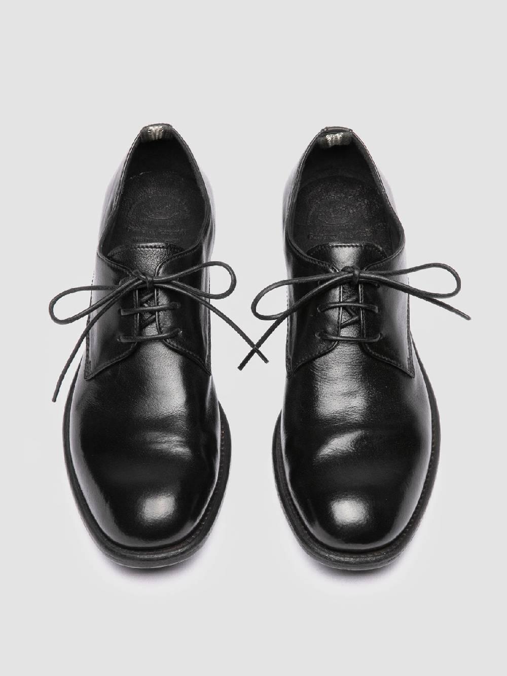 Officine Creative CALIXTE 068 Derby in Pelle Nera In Saldo