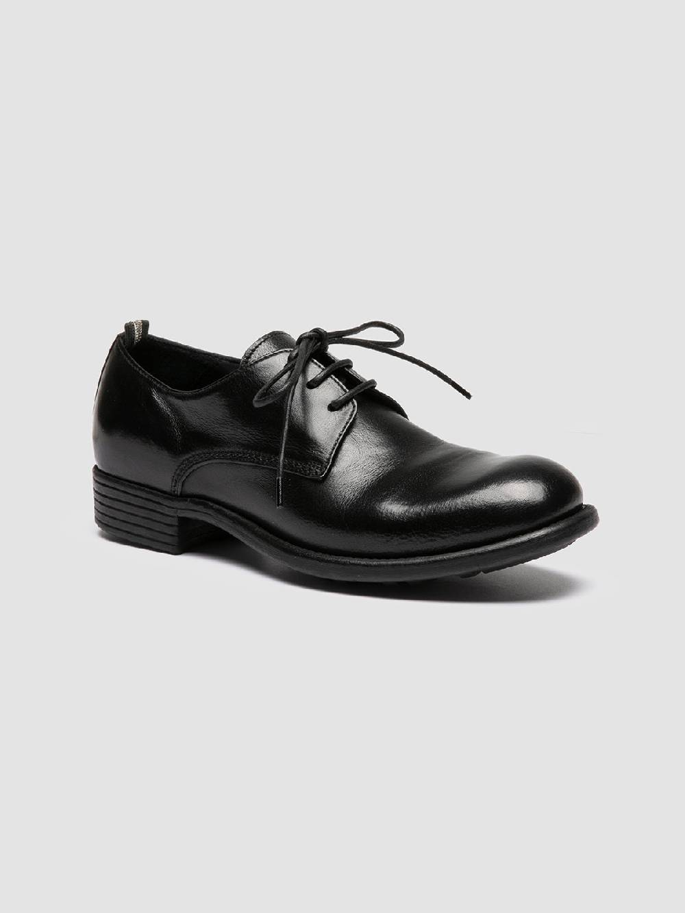 Officine Creative CALIXTE 068 Derby in Pelle Nera In Saldo