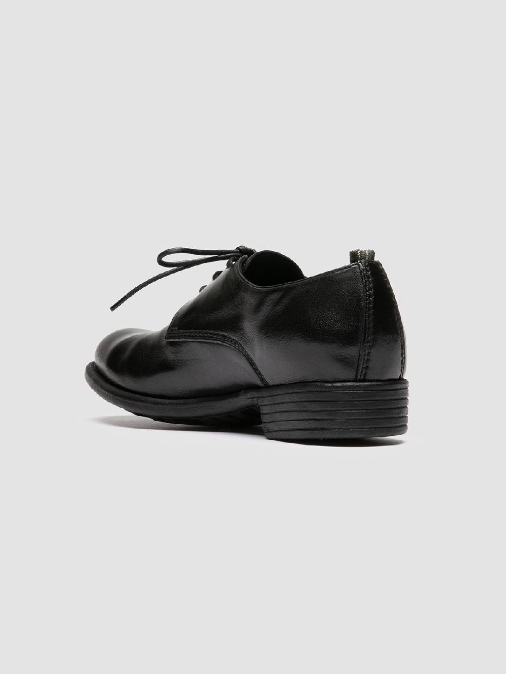 Officine Creative CALIXTE 068 Derby in Pelle Nera In Saldo