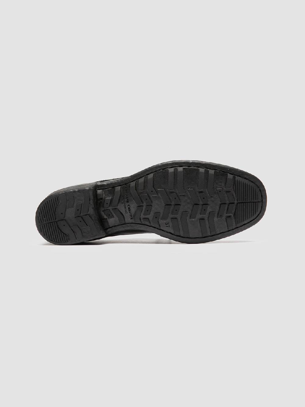 Officine Creative CALIXTE 068 Derby in Pelle Nera In Saldo