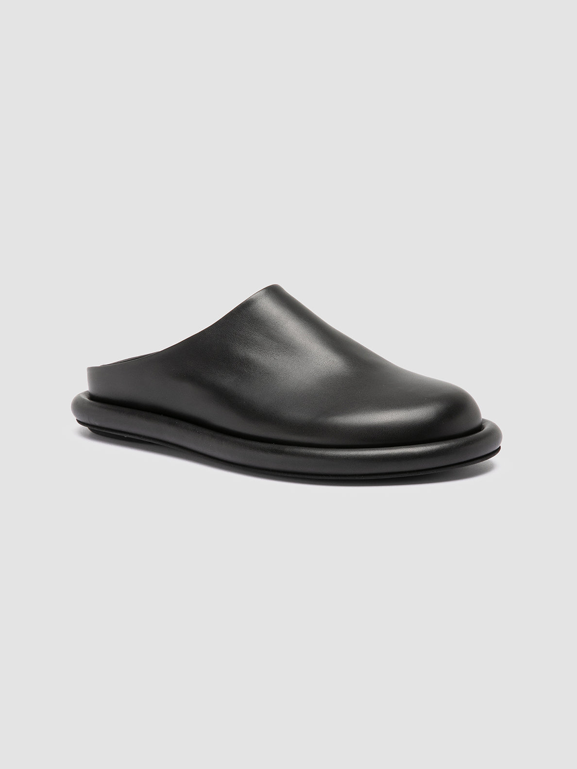 Officine Creative ESTENS 107 Sandali Sabot in Pelle Nera Moda