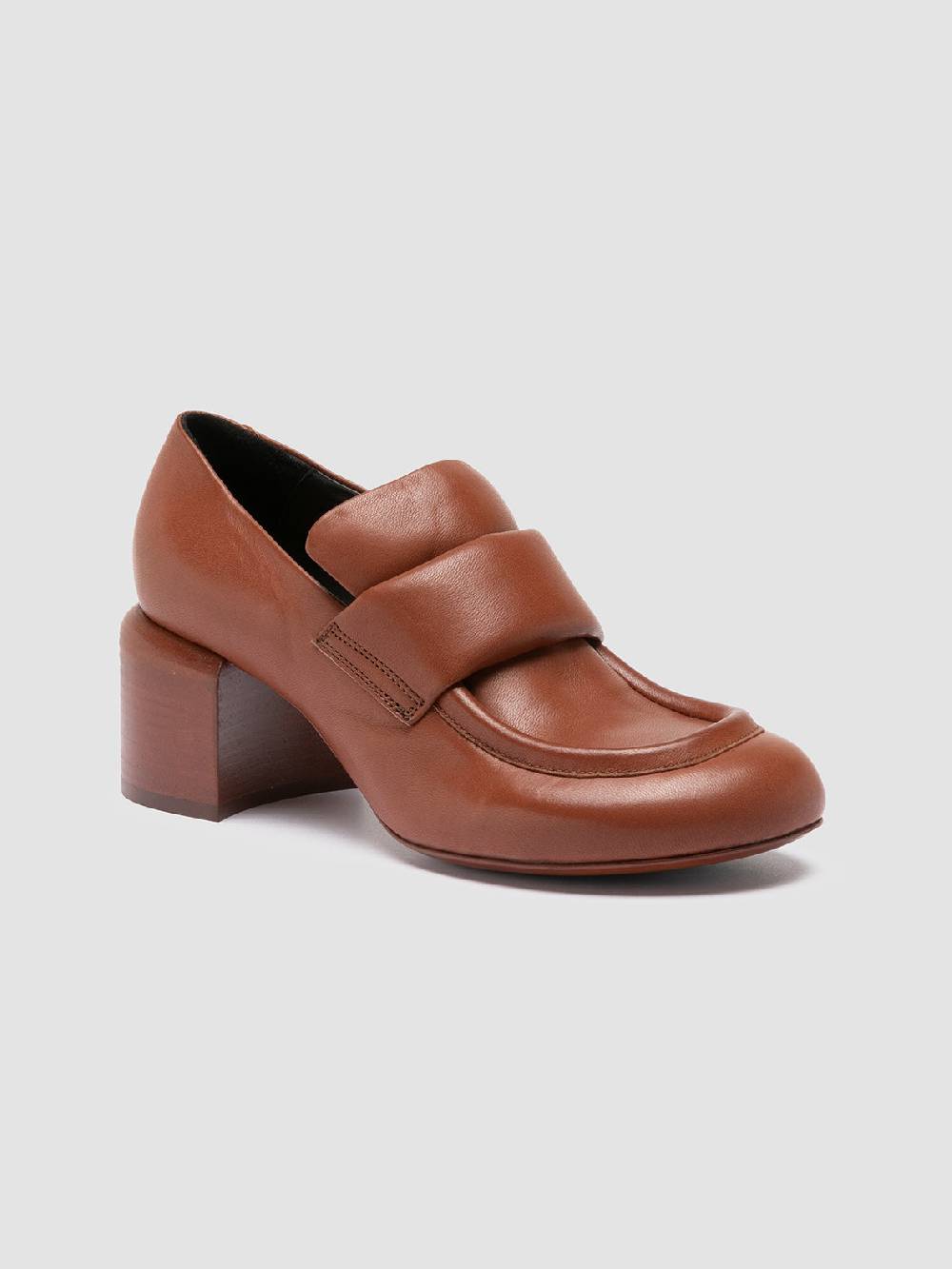 Officine Creative ETHEL 001 Mocassini Penny in Pelle Marrone Italy