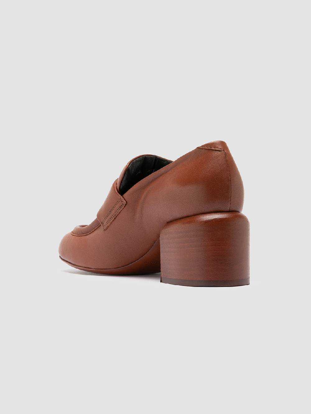 Officine Creative ETHEL 001 Mocassini Penny in Pelle Marrone Italy