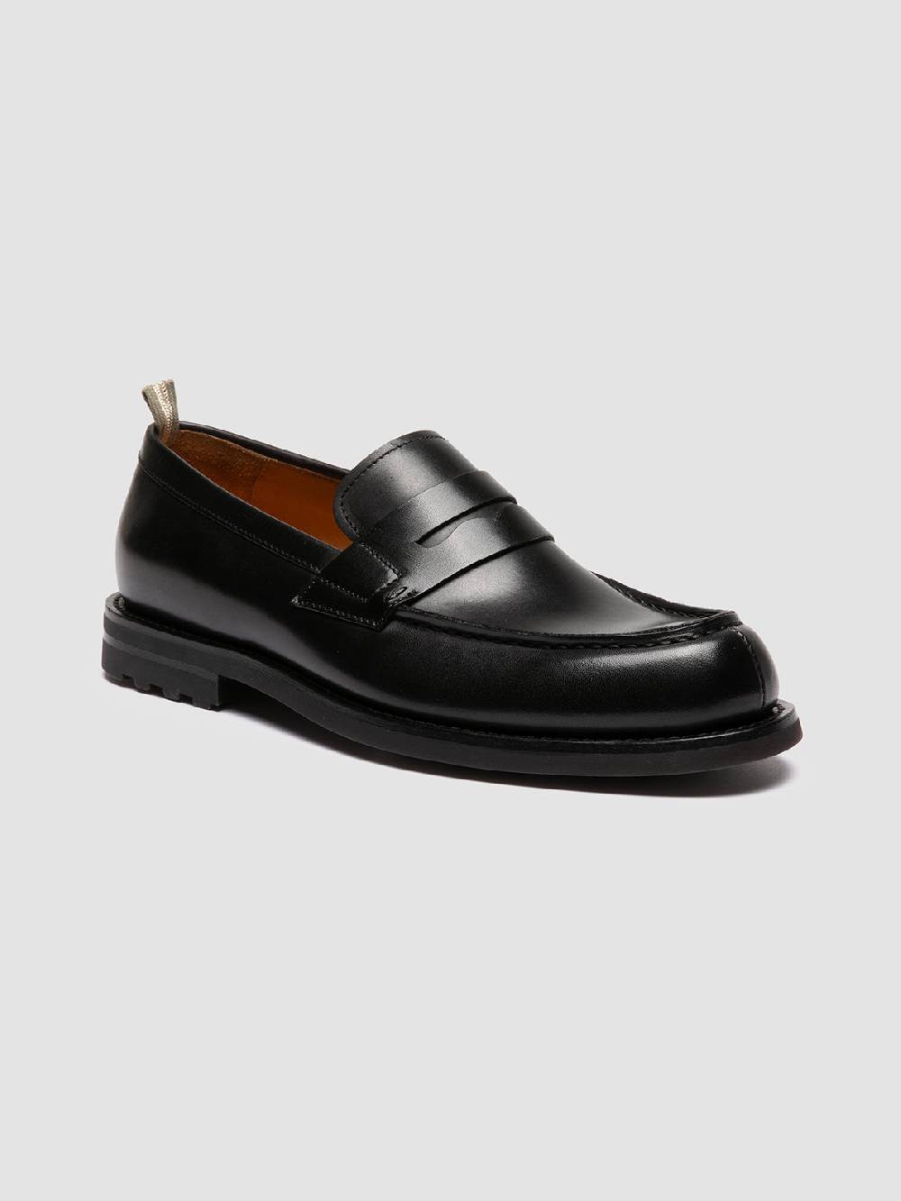 Officine Creative BELMONDO 006 Mocassini Penny in Pelle Scamosciata Nera Italia