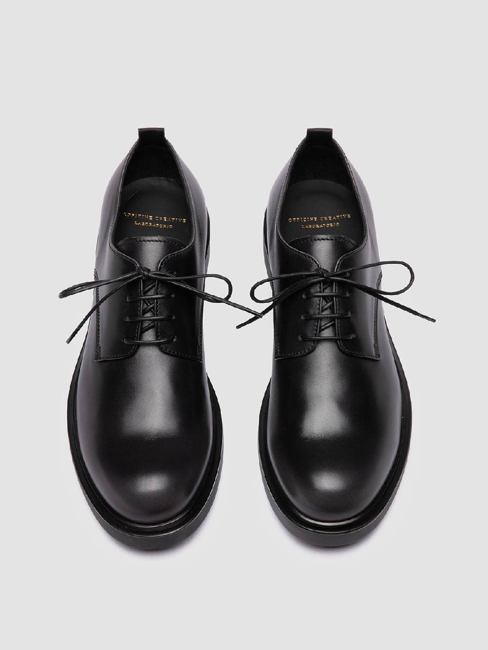 Officine Creative ENGINEER 004 Derby in Pelle Grigia Vendita
