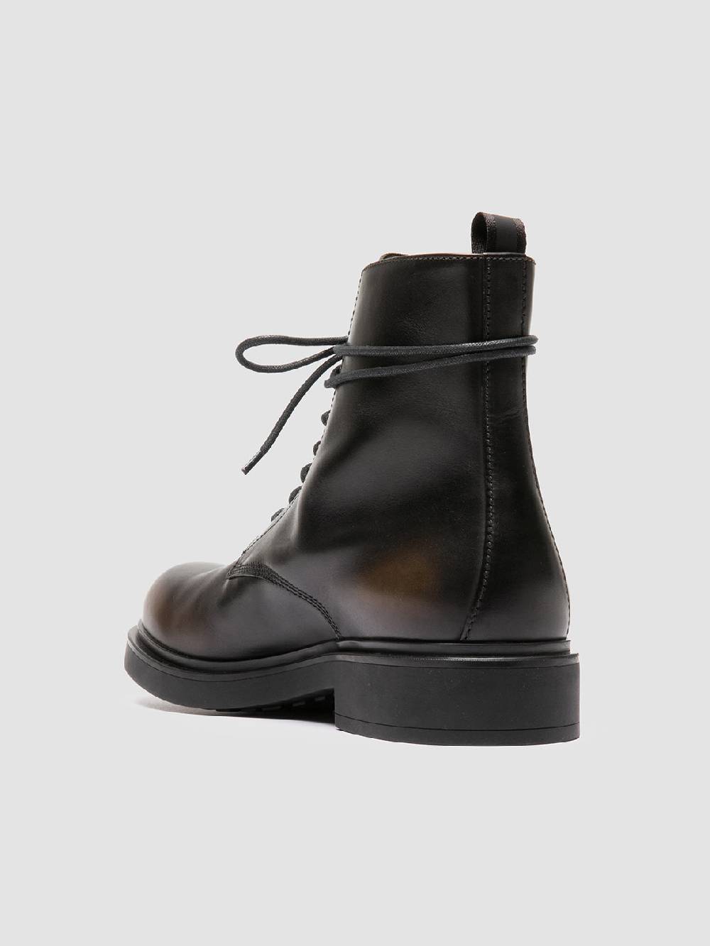 Officine Creative ENGINEER 005 Stivali Stringati in Pelle Verde Promozione