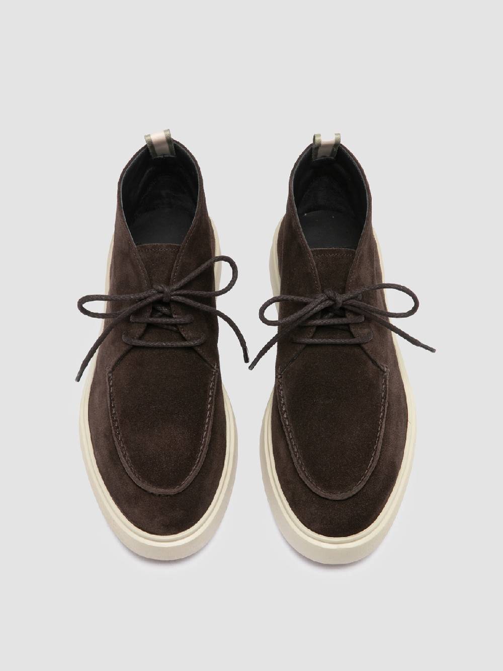 Officine Creative FRAME 002 Stivali Chukka in Pelle Scamosciata Grigia Qualità Garantita