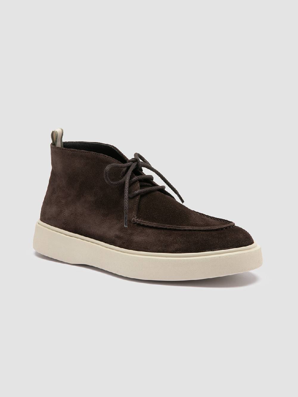 Officine Creative FRAME 002 Stivali Chukka in Pelle Scamosciata Grigia Qualità Garantita