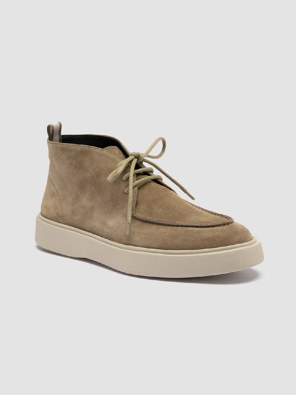 Officine Creative FRAME 002 Stivali Chukka in Pelle Scamosciata Tortora Negozi Online