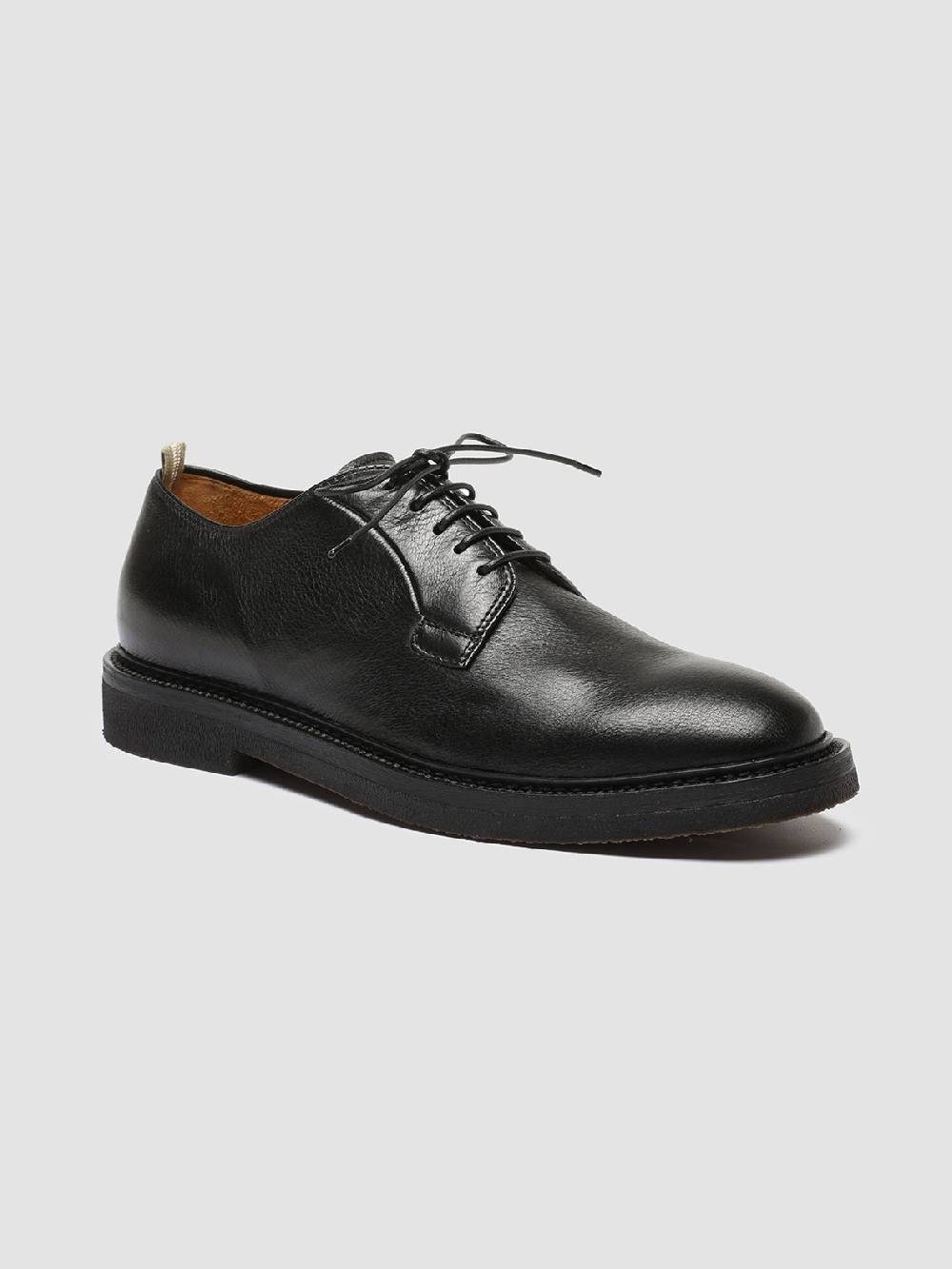 Officine Creative HOPKINS FLEXI 201 Scarpe Derby in Pelle Nera Prezzo Ridotto