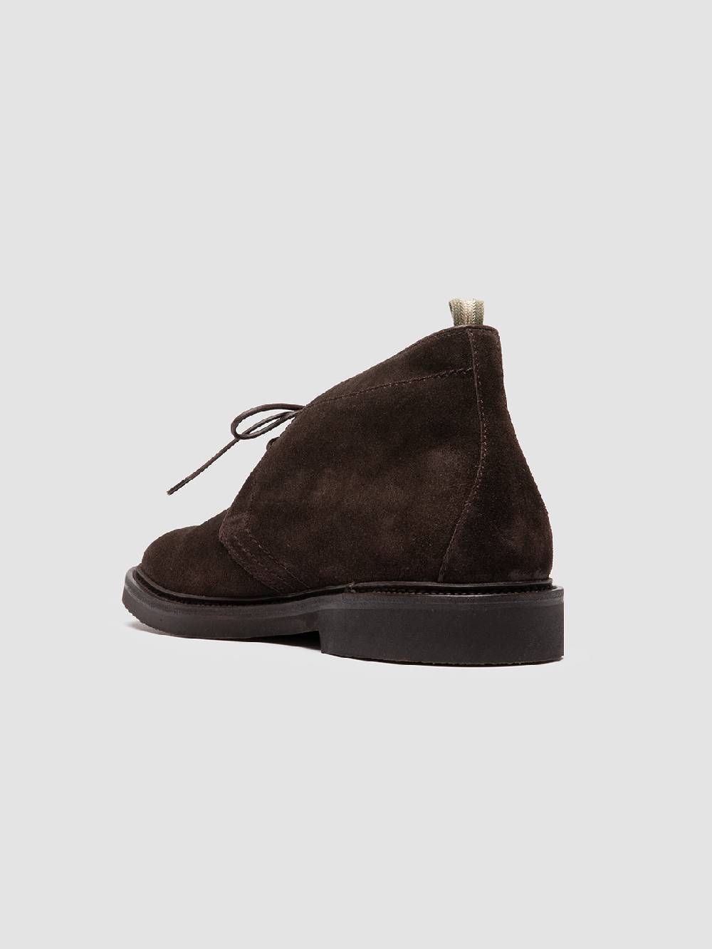 Officine Creative HOPKINS FLEXI 202 Stivali Chukka in Pelle Scamosciata Marrone Novità
