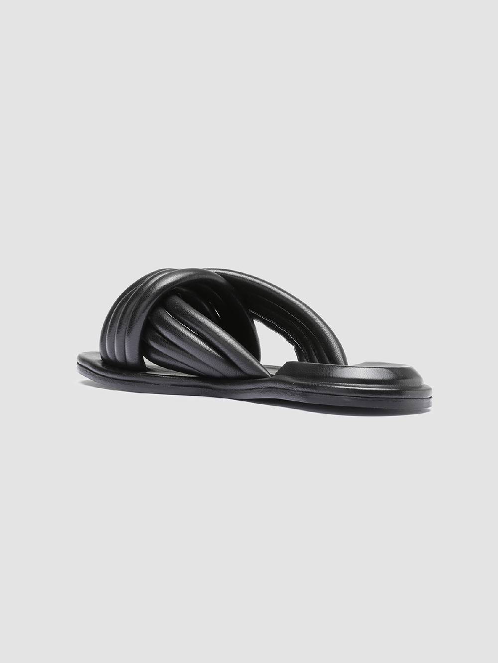 Officine Creative CYBILLE 004 Sandali in Pelle Nera Offerta