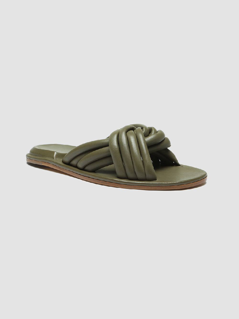 Officine Creative CYBILLE 004 Slide in Pelle Verde Online